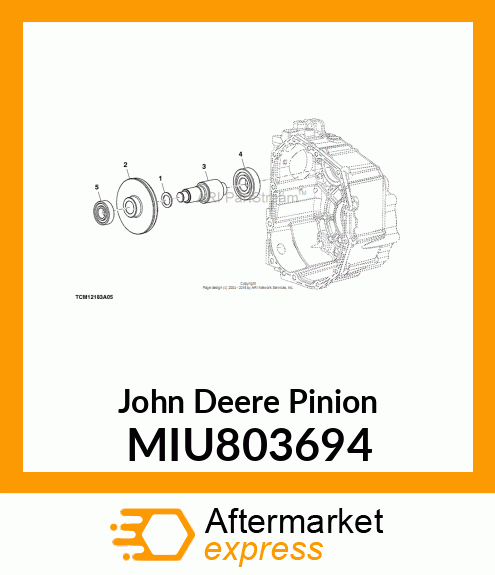 PINION, PINION, FINAL 10T MIU803694