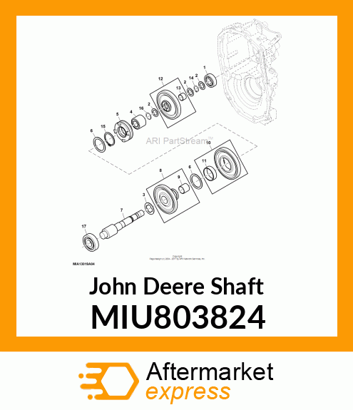 SHAFT,REDUCTION BUSH MIU803824