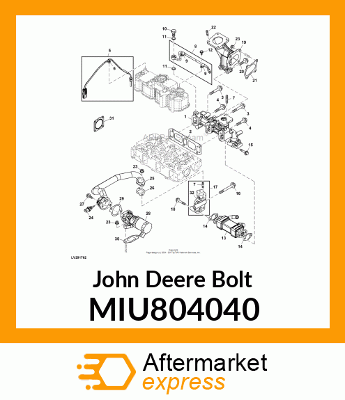 BOLT, M10X40 10.9T MIU804040