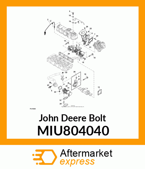 BOLT, M10X40 10.9T MIU804040