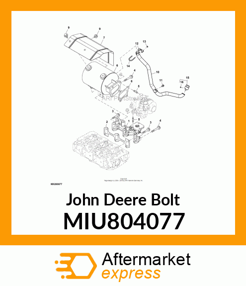 BOLT, M8X60 10.9T MIU804077