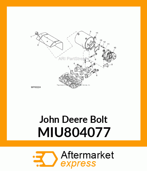 BOLT, M8X60 10.9T MIU804077