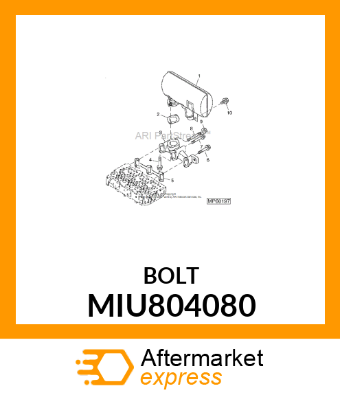 BOLT, M8X80 10.9T MIU804080