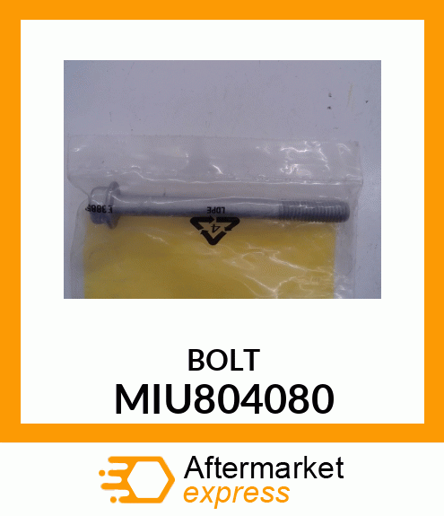 BOLT, M8X80 10.9T MIU804080