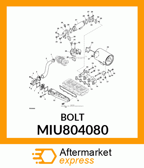 BOLT, M8X80 10.9T MIU804080