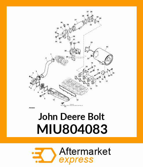 BOLT, M8X100 9.8T MIU804083