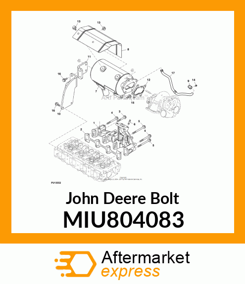 BOLT, M8X100 9.8T MIU804083