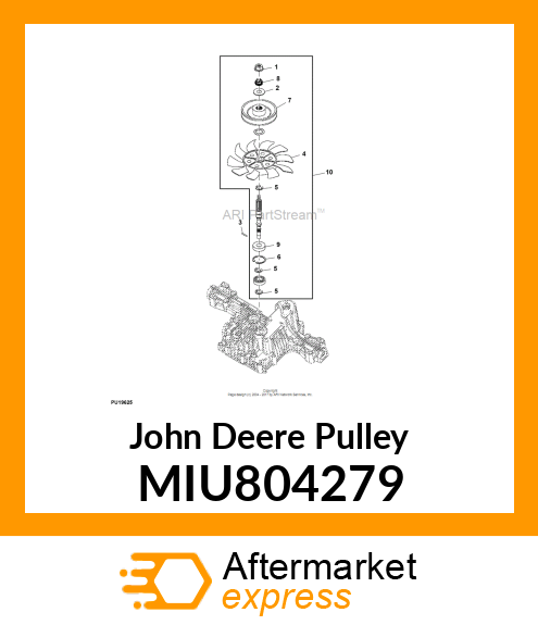 PULLEY, PULLEY, 4.90 MIU804279