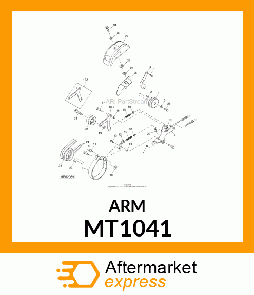 ARM, BRAKE MT1041