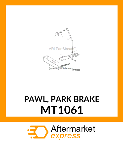 PAWL, PARK BRAKE MT1061