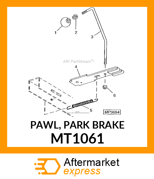 PAWL, PARK BRAKE MT1061