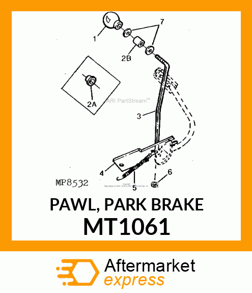 PAWL, PARK BRAKE MT1061