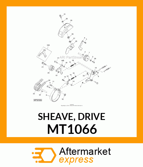 SHEAVE, DRIVE MT1066