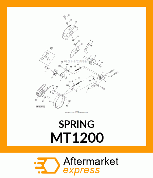 SPRING, COMPRESSION (CLUTCH/BRAKE) MT1200