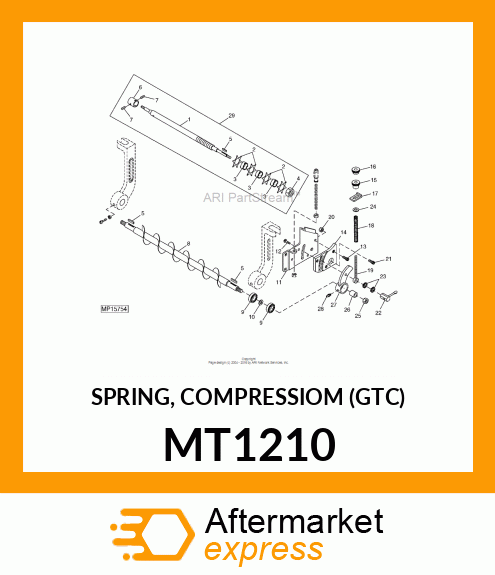 SPRING, COMPRESSIOM (GTC) MT1210