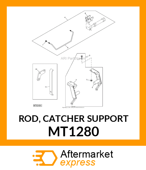 ROD, CATCHER SUPPORT MT1280