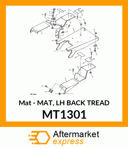 Mat Lh Back Tread MT1301