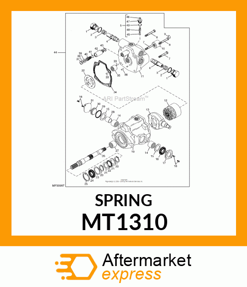 SPRING, CHARGE RELIEF 100 MT1310