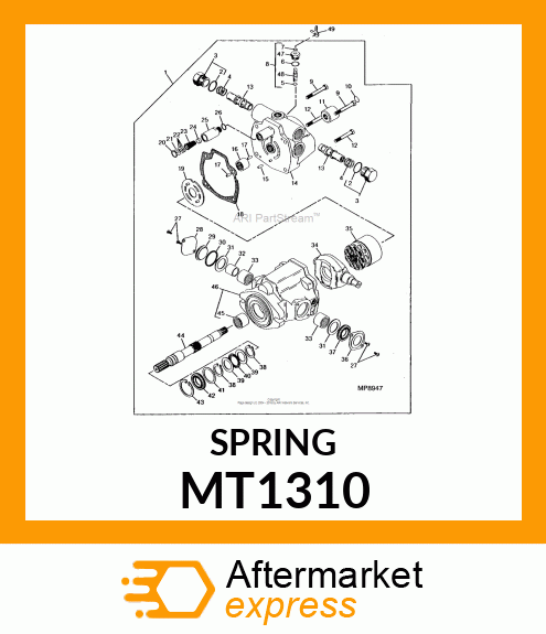 SPRING, CHARGE RELIEF 100 MT1310