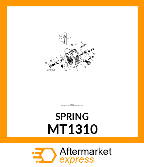 SPRING, CHARGE RELIEF 100 MT1310