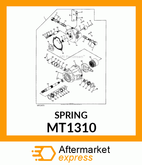 SPRING, CHARGE RELIEF 100 MT1310