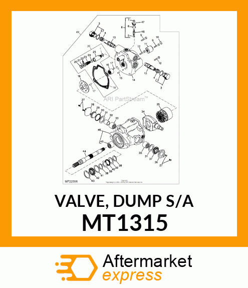 VALVE, DUMP S/A MT1315