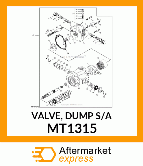 VALVE, DUMP S/A MT1315