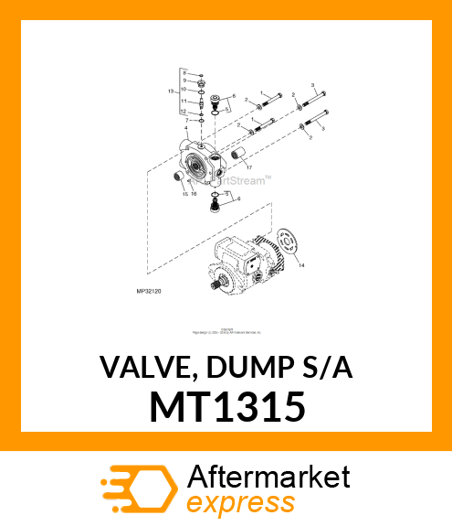 VALVE, DUMP S/A MT1315