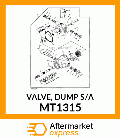 VALVE, DUMP S/A MT1315