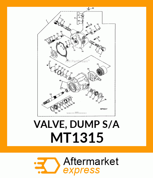 VALVE, DUMP S/A MT1315