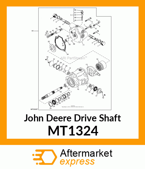 SHAFT, DRIVE S/A SPLINED MT1324