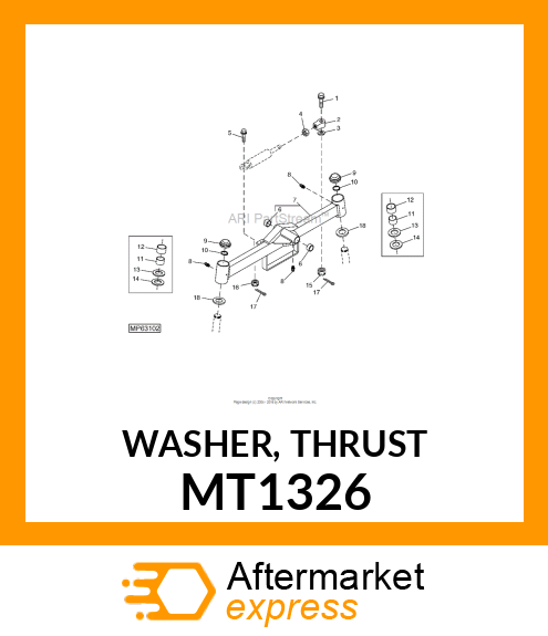 WASHER, THRUST MT1326