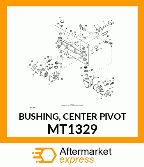 BUSHING, CENTER PIVOT MT1329