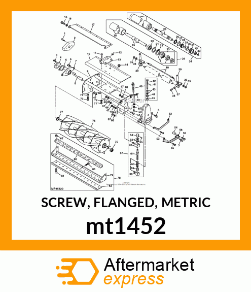 SCREW, FLANGED, METRIC mt1452