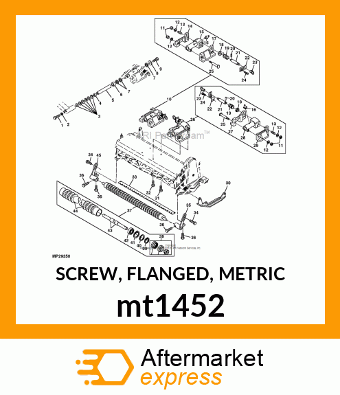 SCREW, FLANGED, METRIC mt1452