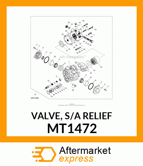 VALVE, S/A RELIEF MT1472