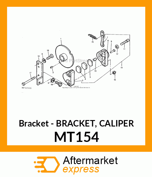 Bracket - BRACKET, CALIPER MT154