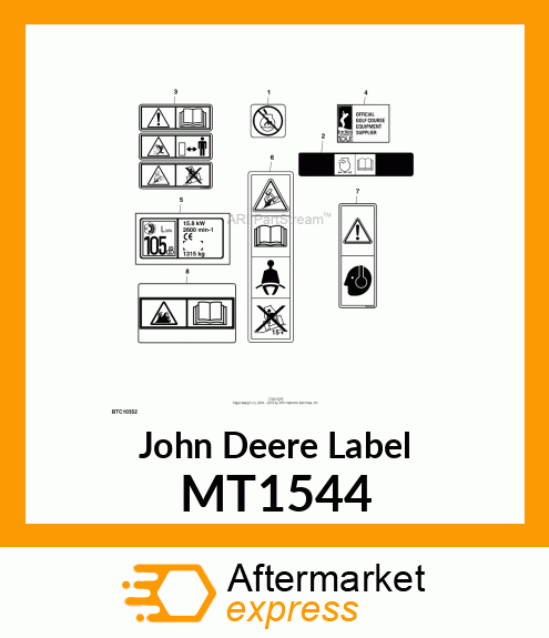 LABEL, STARTING FLUID (EXPORT) MT1544