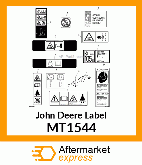 LABEL, STARTING FLUID (EXPORT) MT1544