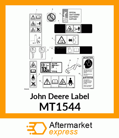 LABEL, STARTING FLUID (EXPORT) MT1544