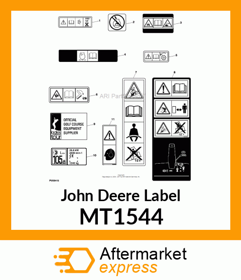 LABEL, STARTING FLUID (EXPORT) MT1544