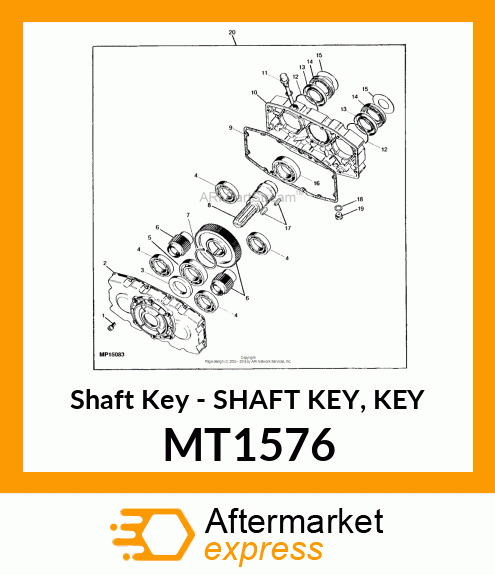 Shaft Key MT1576