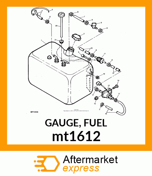 GAUGE, FUEL mt1612