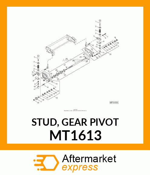 STUD, GEAR PIVOT MT1613