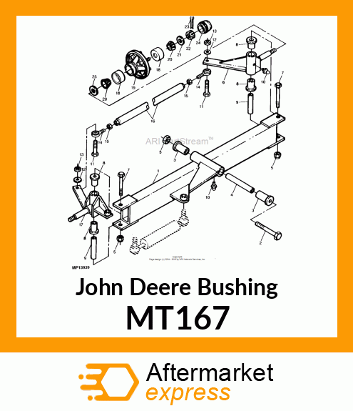 BUSHING, CENTER MT167