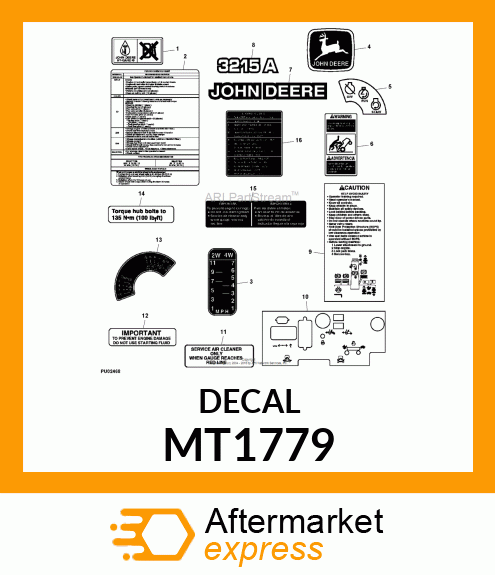 LABEL, NO FUEL MT1779