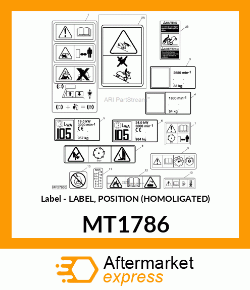 Label MT1786