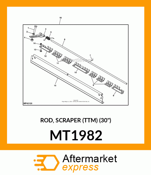 ROD, SCRAPER (TTM) (30") MT1982