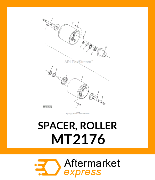 SPACER, ROLLER MT2176