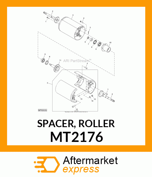 SPACER, ROLLER MT2176